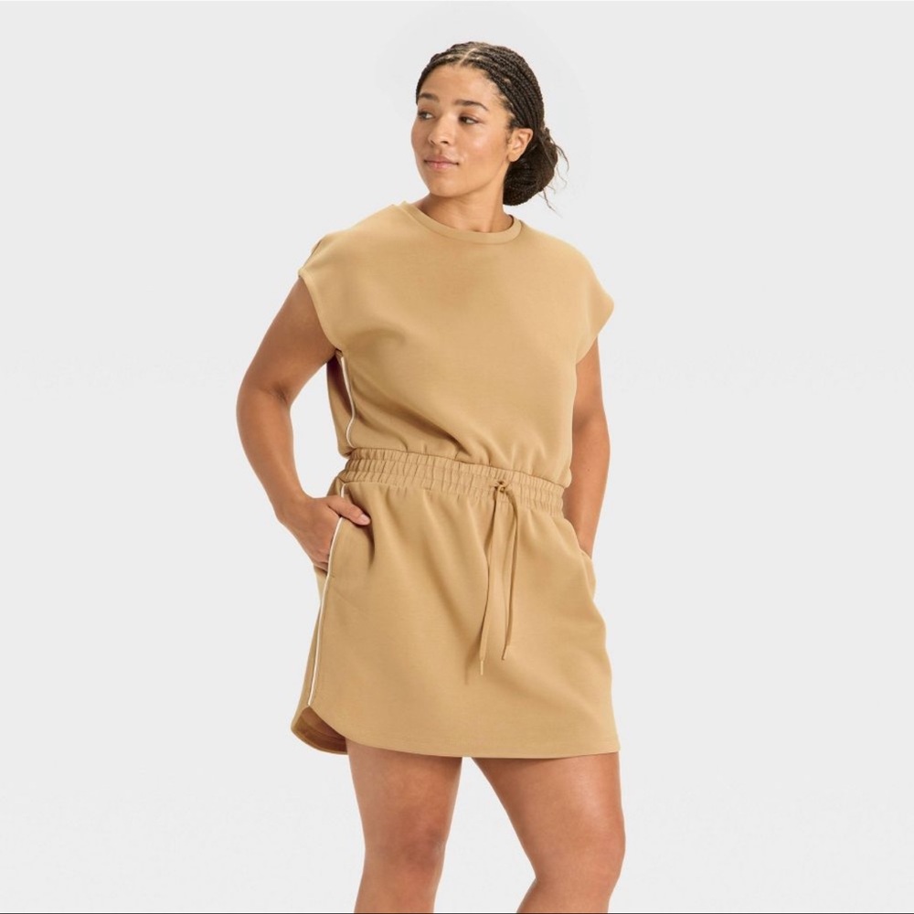 All In Motion Women's Airy Sleek Active Dress Tan Size Small - Picture 6 of 9